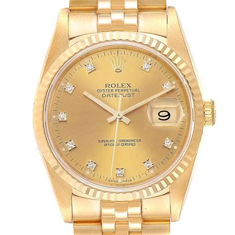 rolex datejust 36 all gold.